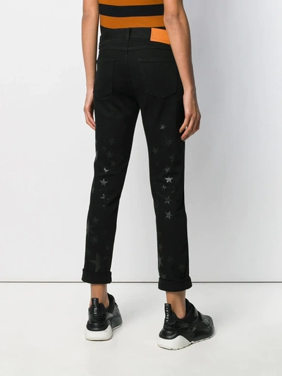 STELLA MCCARTNEY STAR-PRINT SKINNY JEANS - 黑色