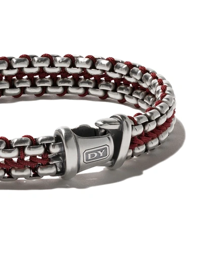 David Yurman Men's Woven Box Chain Bracelet In Sterling Silver In Ssrd