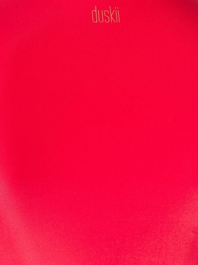Duskii Cerise Long Sleeve Surf Suit In Red