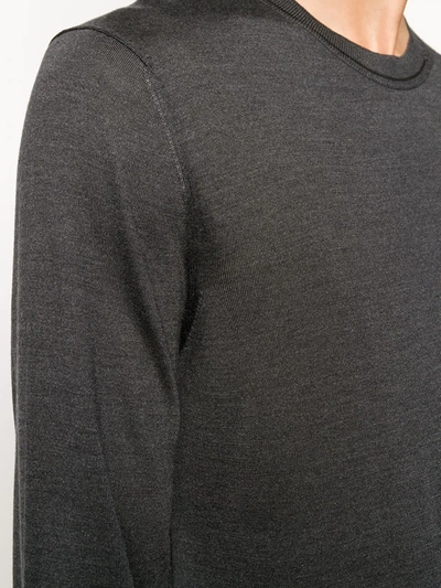 Shop Dolce & Gabbana Lightweight Knitted Jumper In Grey