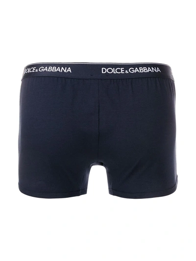 Dolce & Gabbana Logo Boxers Set In Blue