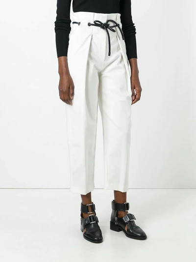Shop 3.1 Phillip Lim Origami-pleated Trousers In White