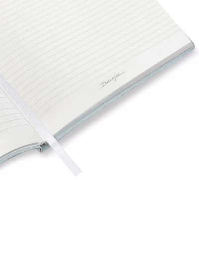 Dolce & Gabbana Large Zebra-print Leather Blank Notebook In White
