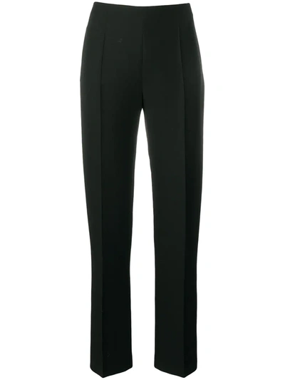 Shop Valentino Straight-leg Trousers In Black