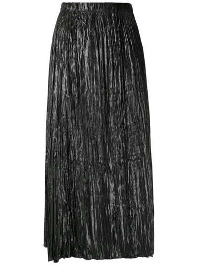 Shop Uma Raquel Davidowicz Galena Midi Skirt In Black
