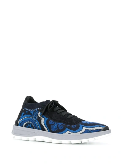 Shop Etro Low-top Sneakers In Blue