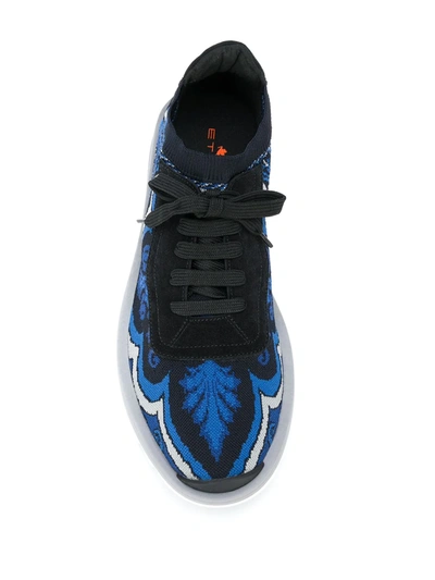 Shop Etro Low-top Sneakers In Blue