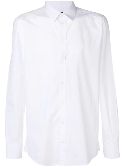 Shop Dolce & Gabbana Classic Plain Shirt In White