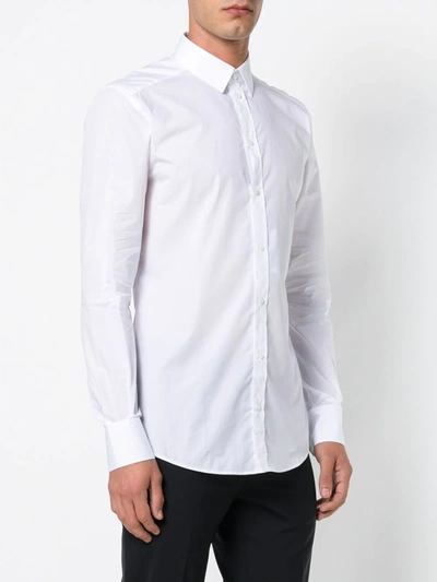Shop Dolce & Gabbana Classic Plain Shirt In White