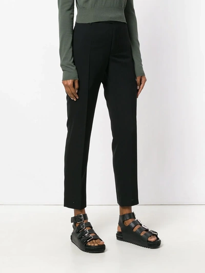 Shop Rick Owens Tailored Trousers In Black
