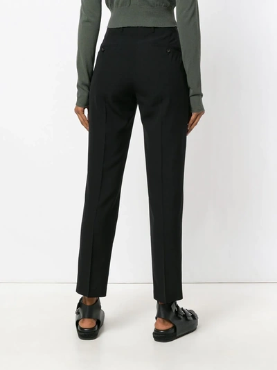 Shop Rick Owens Tailored Trousers In Black