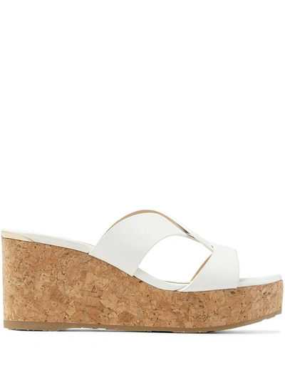 Shop Jimmy Choo Atia 75 Sandals In White