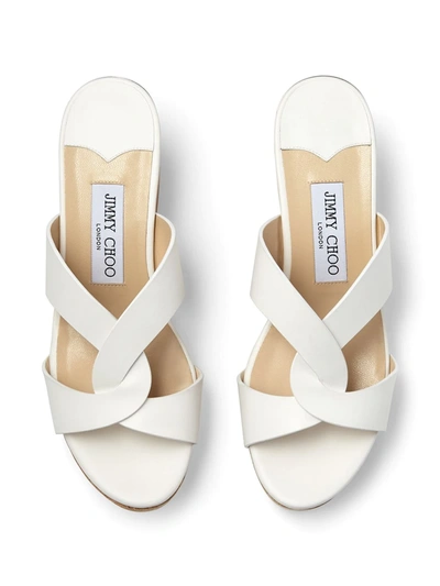 Shop Jimmy Choo Atia 75 Sandals In White