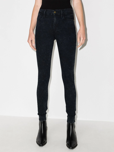 Frame Le High Skinny Jeans In Blue