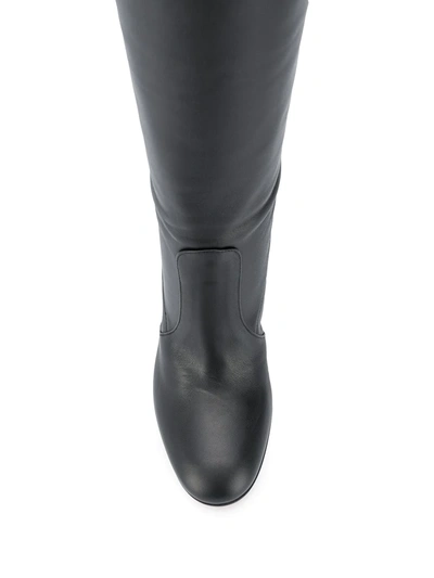 Shop Gianvito Rossi Glen 90mm Knee-length Boots In Black
