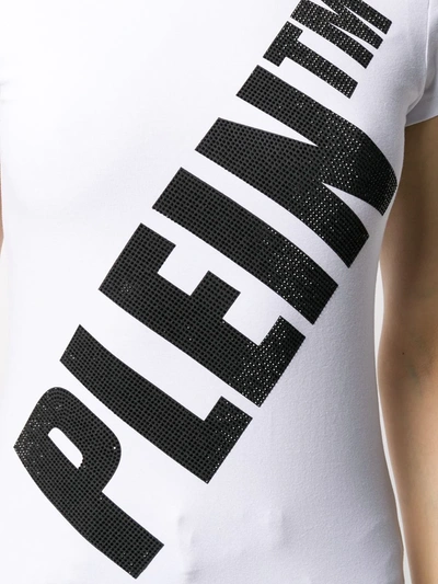 Shop Philipp Plein Logo Print T-shirt In White