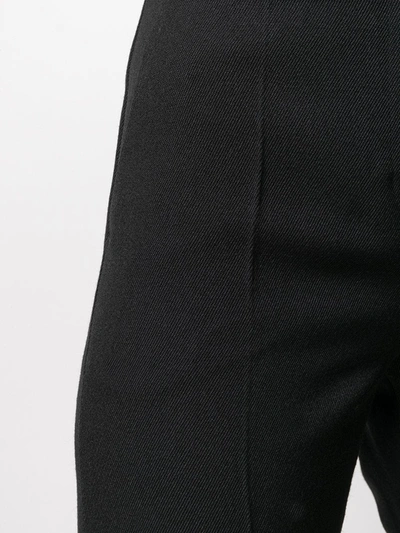 Shop Givenchy Crepe Wide-leg Trousers In Black