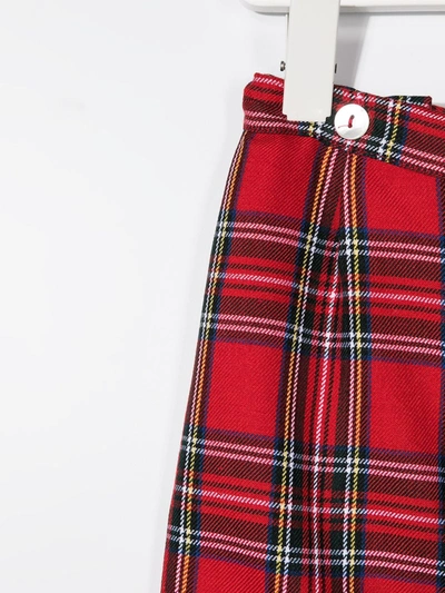 Siola Check Tailored Shorts In Red