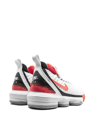 Nike Lebron 16 Hot Lava Basketball Shoe In White