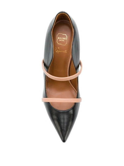 Malone Souliers Maureen Bicolor Leather Dual-band Pumps In Black