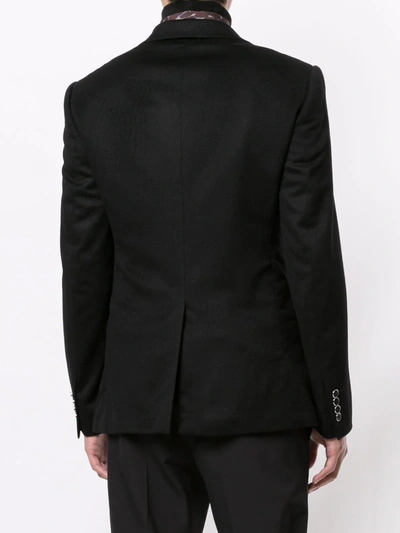 Shop Dolce & Gabbana Sicilia-fit Single-breasted Cashmere Blazer In Black