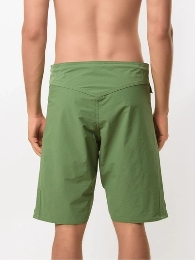Shop Amir Slama Plain Shorts In Green