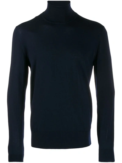 Shop Dolce & Gabbana Roll Neck Sweater In Blue