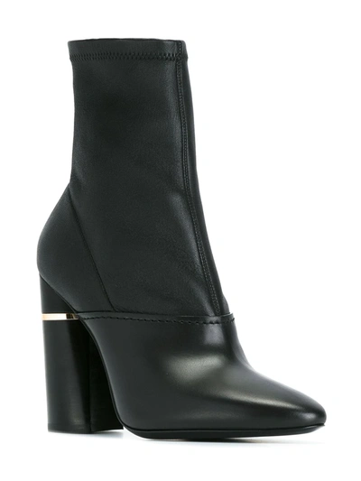 3.1 Phillip Lim Kyoto Leather Sock Boots In Black