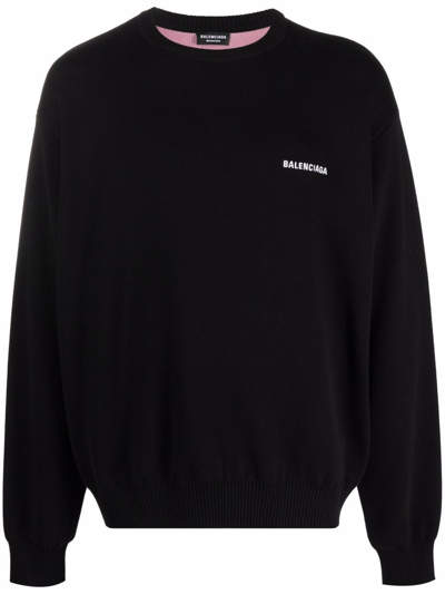 Shop Balenciaga Political Campaign Jumper In Black