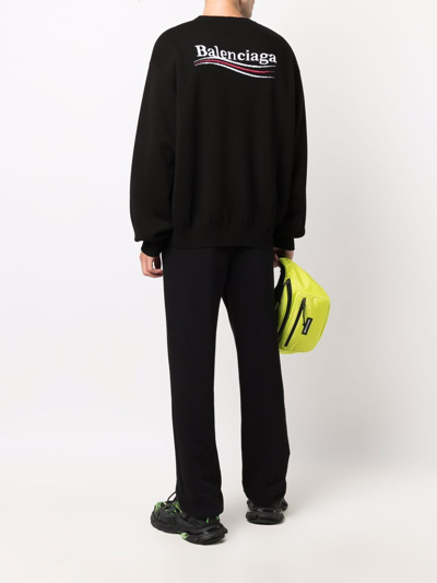 Shop Balenciaga Political Campaign Jumper In Black