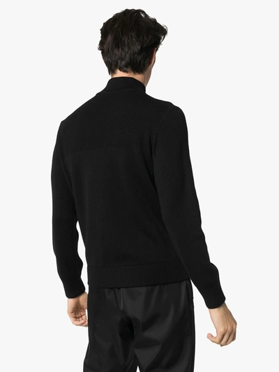 Shop Canada Goose Hybridge Knit Padded Jacket In Black