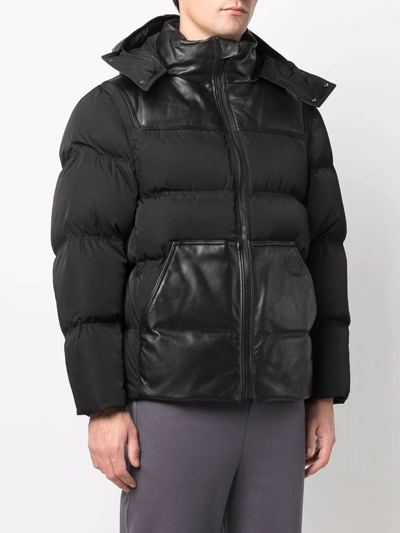 Shop Ader Error Zipped Padded Jacket In Black