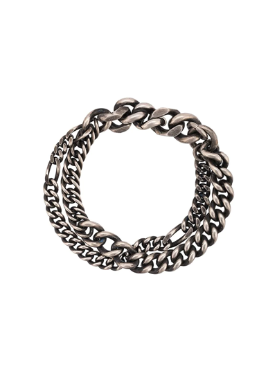 Shop Werkstatt:münchen Double Chain Bracelet In Silver