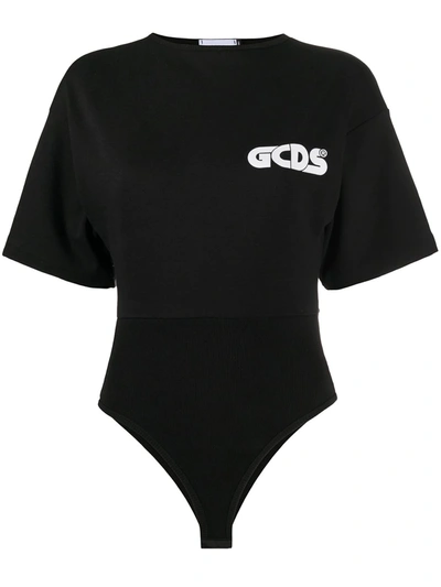 Shop Gcds Chest Logo Body In Black