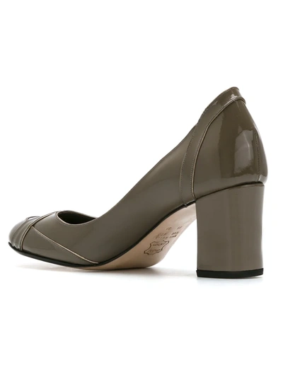 Shop Sarah Chofakian Leather Pumps In Brown