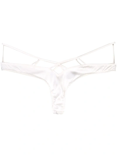 Shop Kiki De Montparnasse Bridal Cage H/w Panty In White