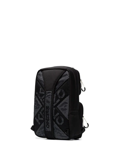Shop Kenzo Active One-shoulder Backpack In Black