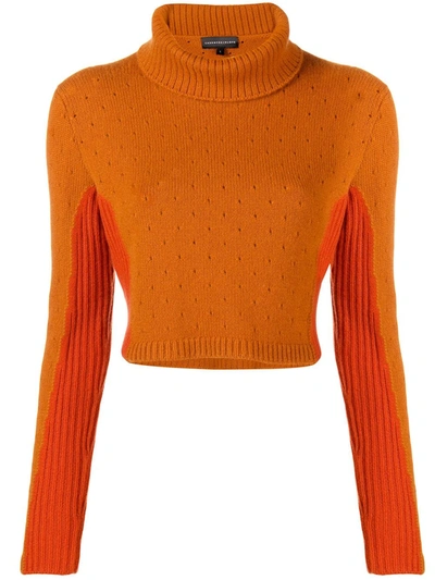 Shop Cashmere In Love Cashmere Two Tone Jumper In Yellow