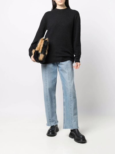 Rag & Bone Elsa Alpaca & Wool-blend Sweater In 黑色