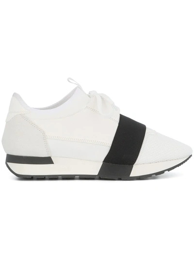 Shop Balenciaga Race Runners In White