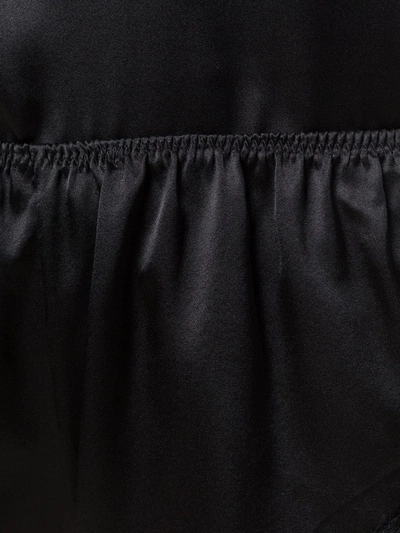 Shop Gilda & Pearl Rita Lace-trimmed Satin Shorts In Black