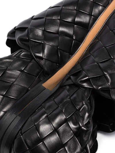 Shop Bottega Veneta Intrecciato Slip-on Loafers In Black