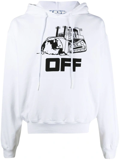 Shop Off-white World Caterpillar Hoodie In White