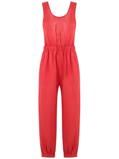 Shop Clube Bossa Acelya Jumpsuit In Red