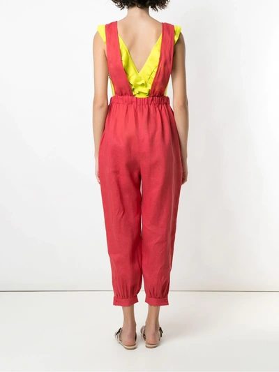 Shop Clube Bossa Acelya Jumpsuit In Red