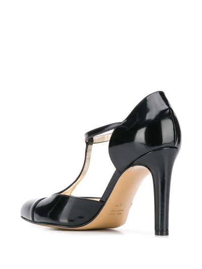 Shop Antonio Barbato T-bar Pumps In Black