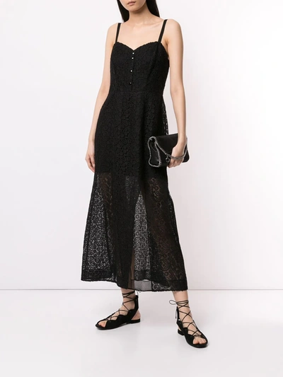 Shop Olivier Theyskens Lace Maxi Dress In Black