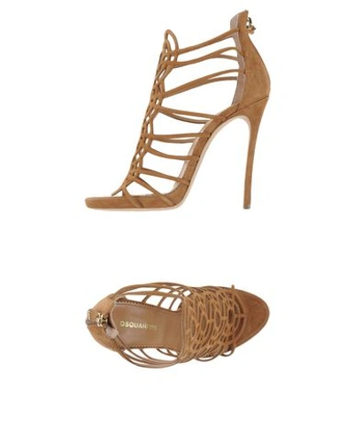 Dsquared2 Sandals In Camel