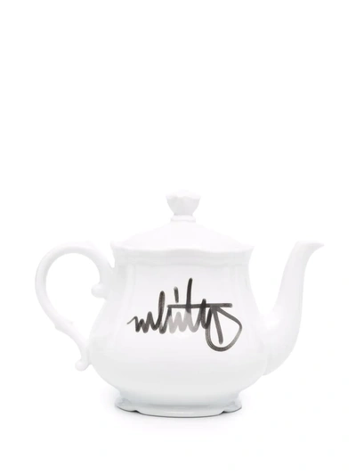 Shop Off-white X Ginori 1735 Logo-print Teapot In White