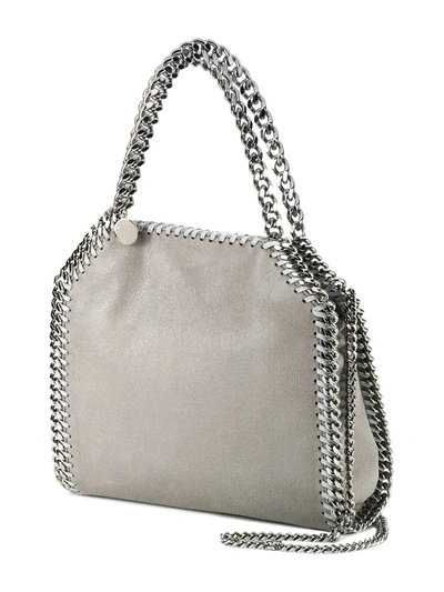 Shop Stella Mccartney Mini Falabella Tote In Grey